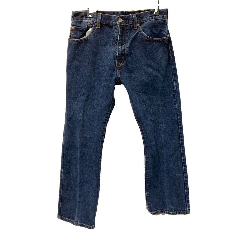 Men's Levi's 517 Bootcut Jeans Dark Wash Blue Size 32x29